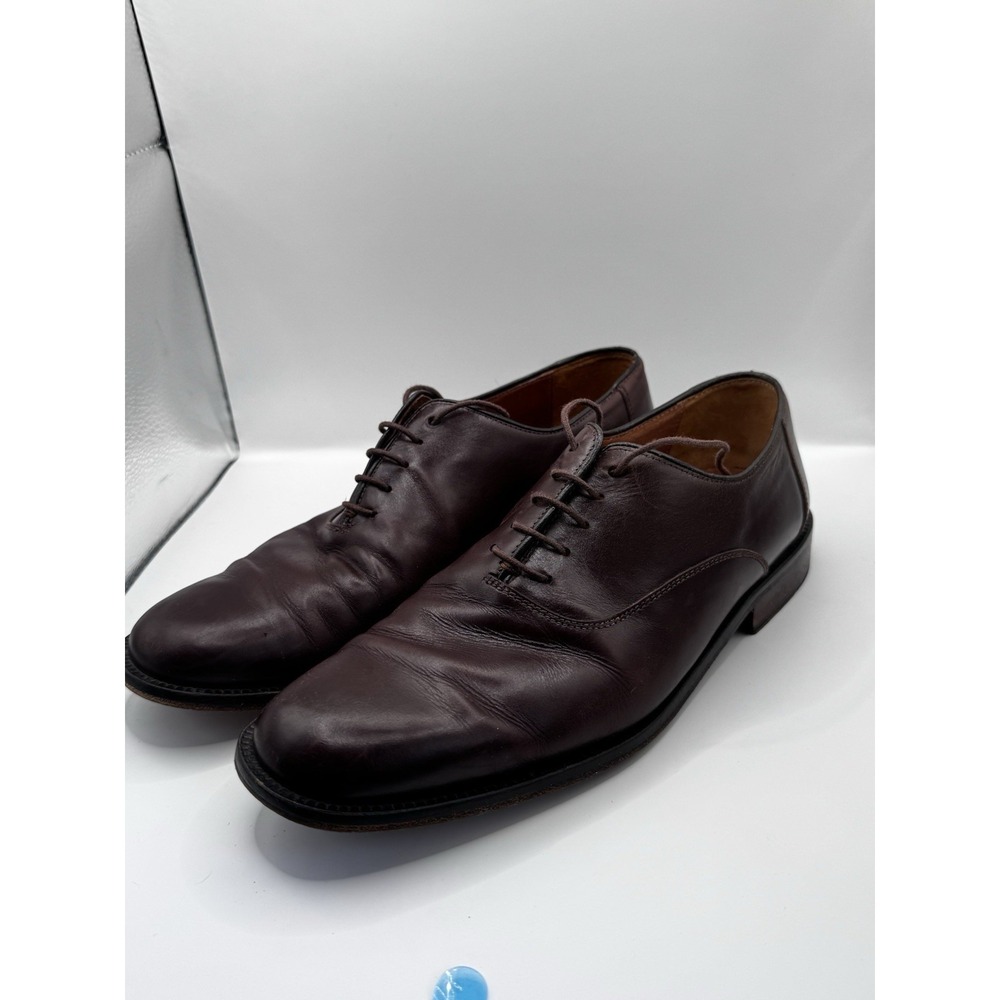 GAGE Men's Brown Leather Oxford Shoes Size 9 Made in Spain Dress Formal Casual
